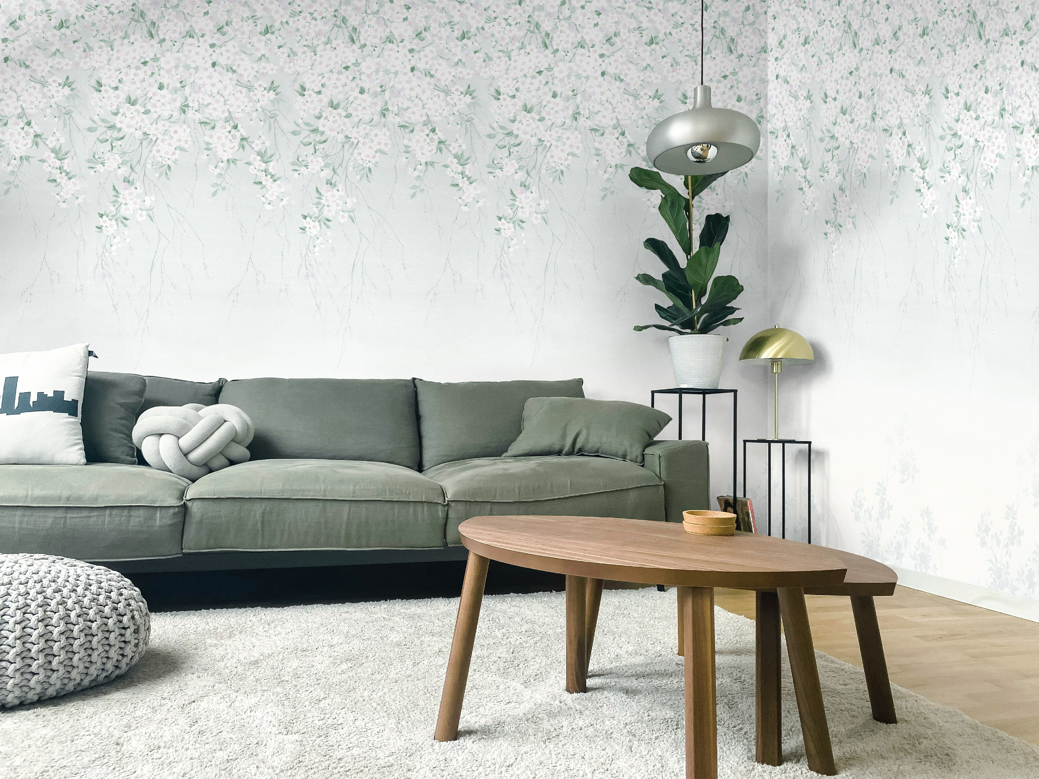 Панно Loymina Пейзаж Сады ART10 005 3×1 фото в интерьере